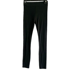 Lou & Grey Black Opaque Mid Rise Leggings Regular Size XS Tag-less